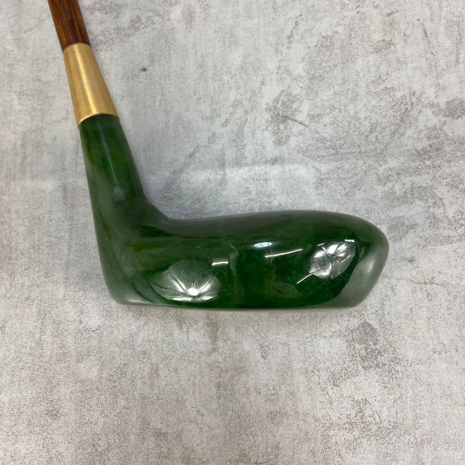 Shinpo 翡翠パター ヒスイ 木製シャフト メンズゴルフパター 右