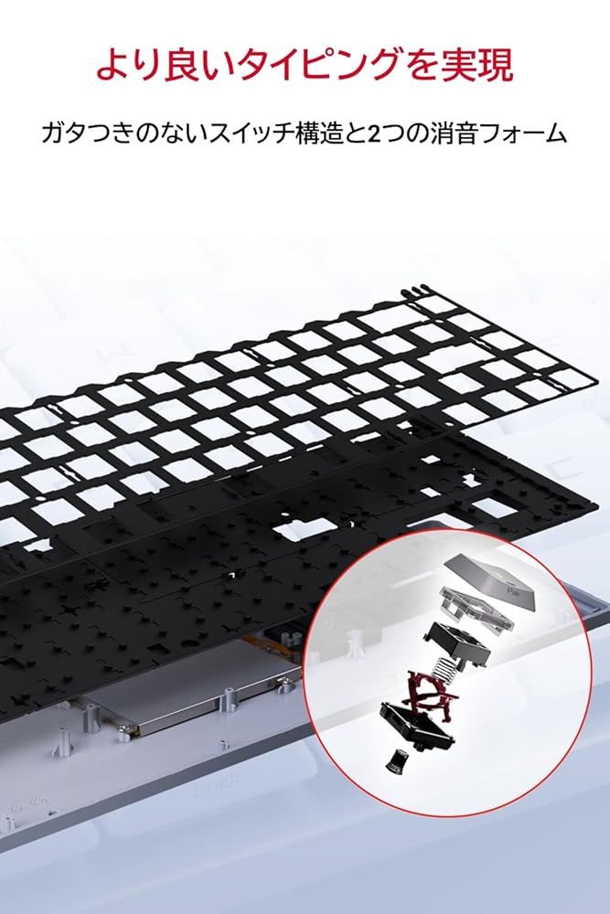 ASUS ゲーミングキーボード ROG Falchion RX Low Profile 65 ワイヤレスメカニカルキーボード ROG RX光学ロープロ軸 26.5mm薄型設計 キーボード WWW_NOITHATQUANGTHANH_NET