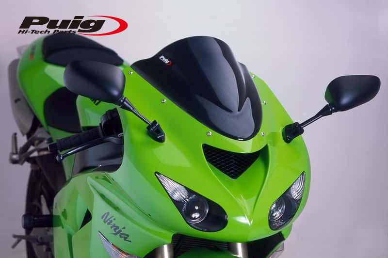 Puig 4053N RACING-SCREEN [BLACK] Kawasaki ZX-10R (06-07) ZX-6R (05