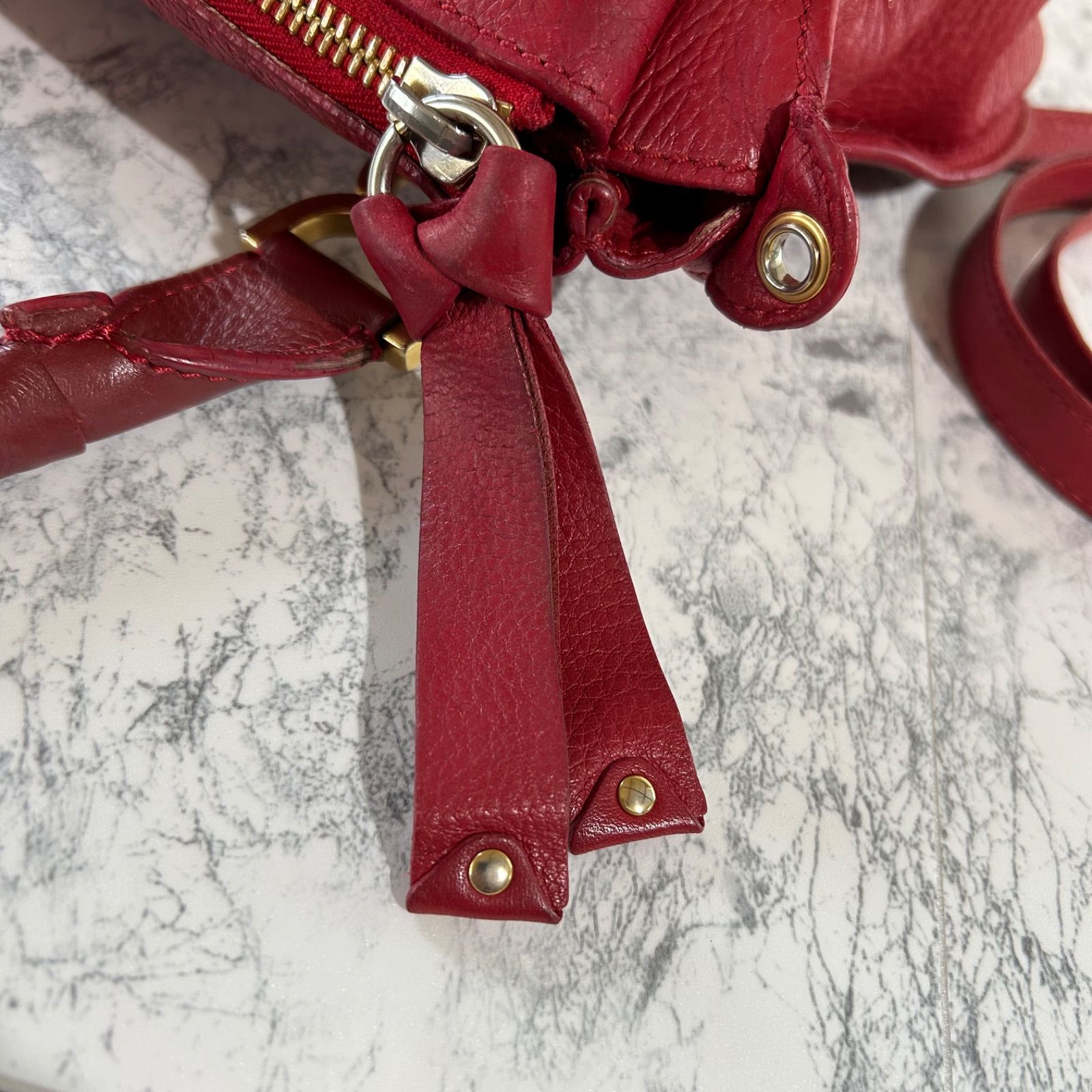 Chloe クロエ マーシー レッド 赤 ショルダーバッグ ハンドバッグ