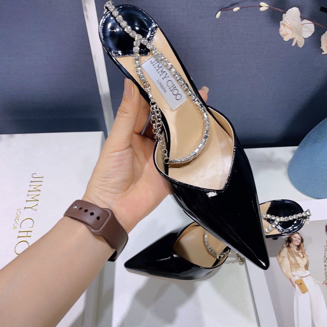 JIMMY CHOO パーティーシューズ　サンダル　黒　ゴールド JIMMY CHOO パーティーシューズサンダル黒ゴールド