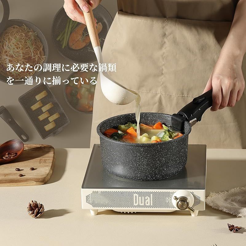 CAROTE カローテ フライパン セット 12点 IH・ガス火対応 PFOA 卸売