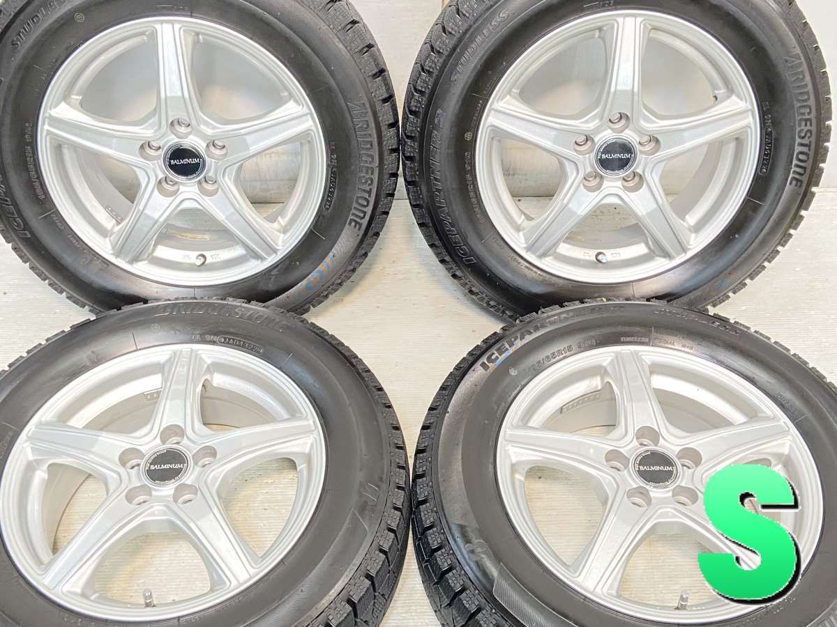 195/65R15 ブリヂストン アイスパートナー2 BALMINUM 15x6.0 45 100-5 