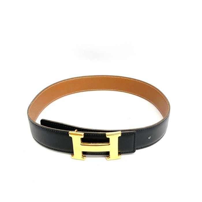 HERMES コンスタンス　ベルト ゴールド金具　ヴィンテージ エルメス偽物 コンスタンス リバーシブル Hベルト ゴールド