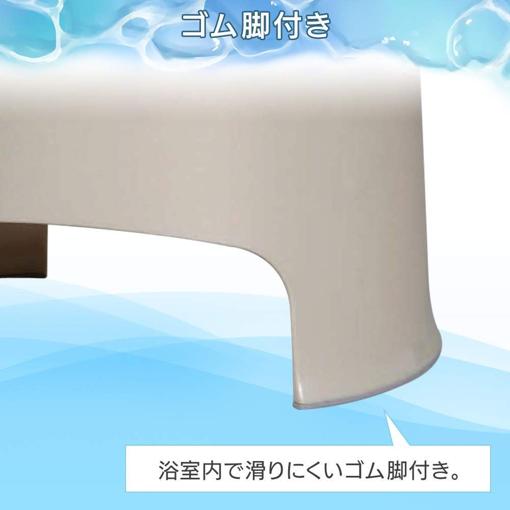 特価商品】防カビ 抗菌 撥水 座面約30㎝ パールホワイト バスチェア お風呂 風呂椅子 椅子 アイリスオーヤマ BI-300AG メルカリ