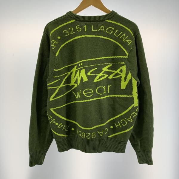 【中古】STUSSY Laguna Icon セーター サイズM グリーン 117223 ステューシー[19][240019510961] 中古】STUSSY Laguna Icon セーター サイズM グリーン 117223
