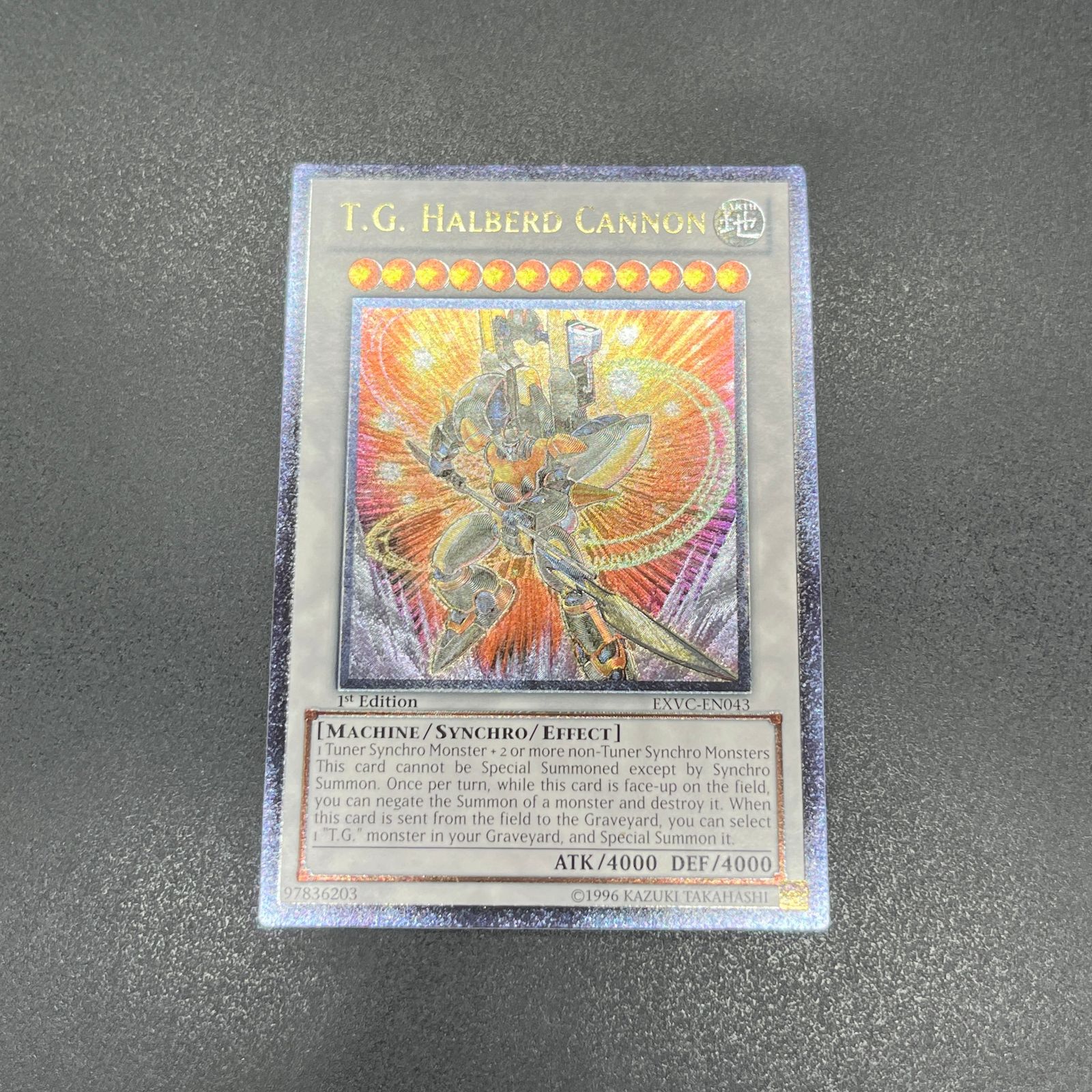 遊戯王 TG ハルバード・キャノン/レリーフ/英語/1st/北米版 A