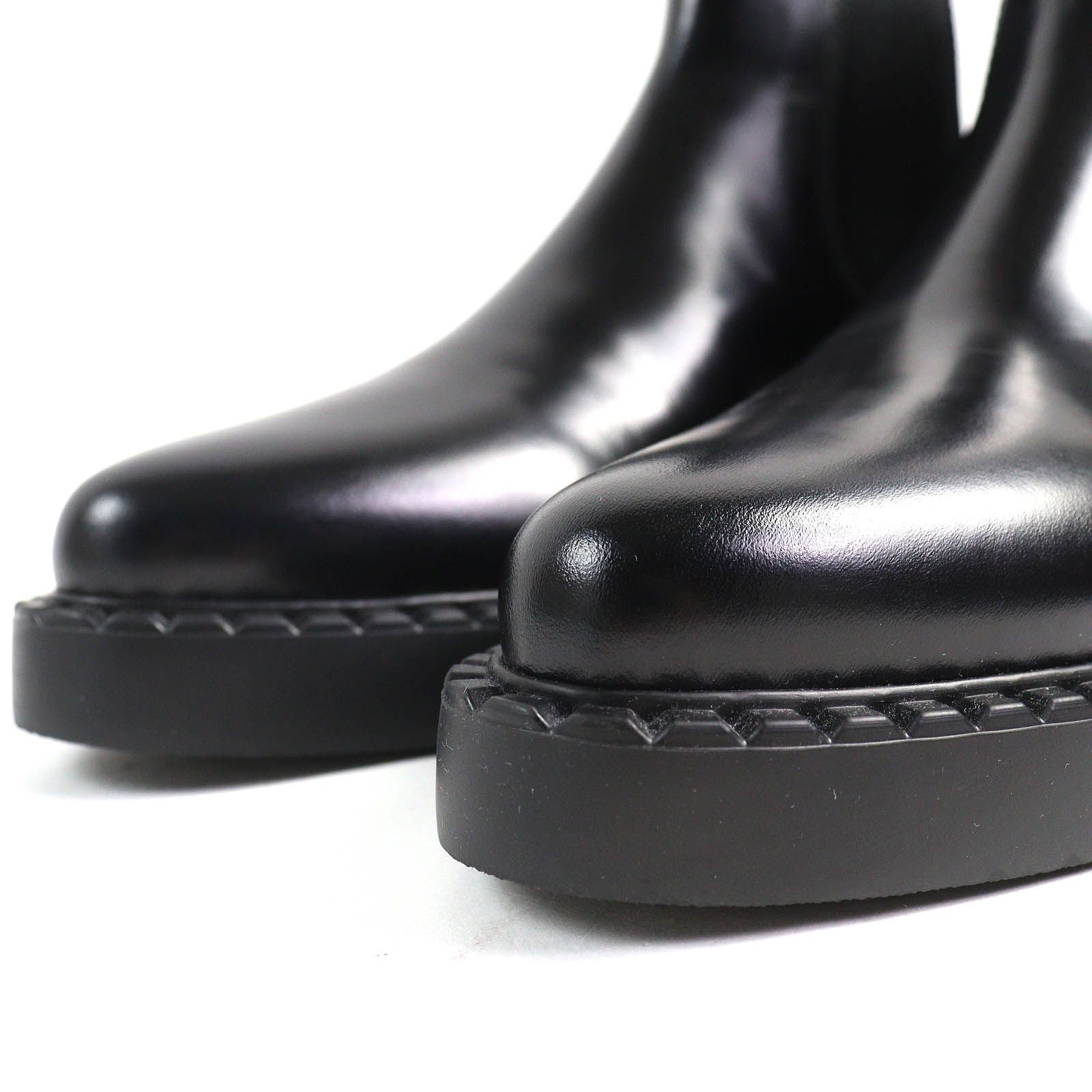 送料込*プラダ*ブラッシュドレザーサイドゴアアンクルブーツ PRADA プラダ チェルシーブーツ 2TE174 B4L メンズ モノリス