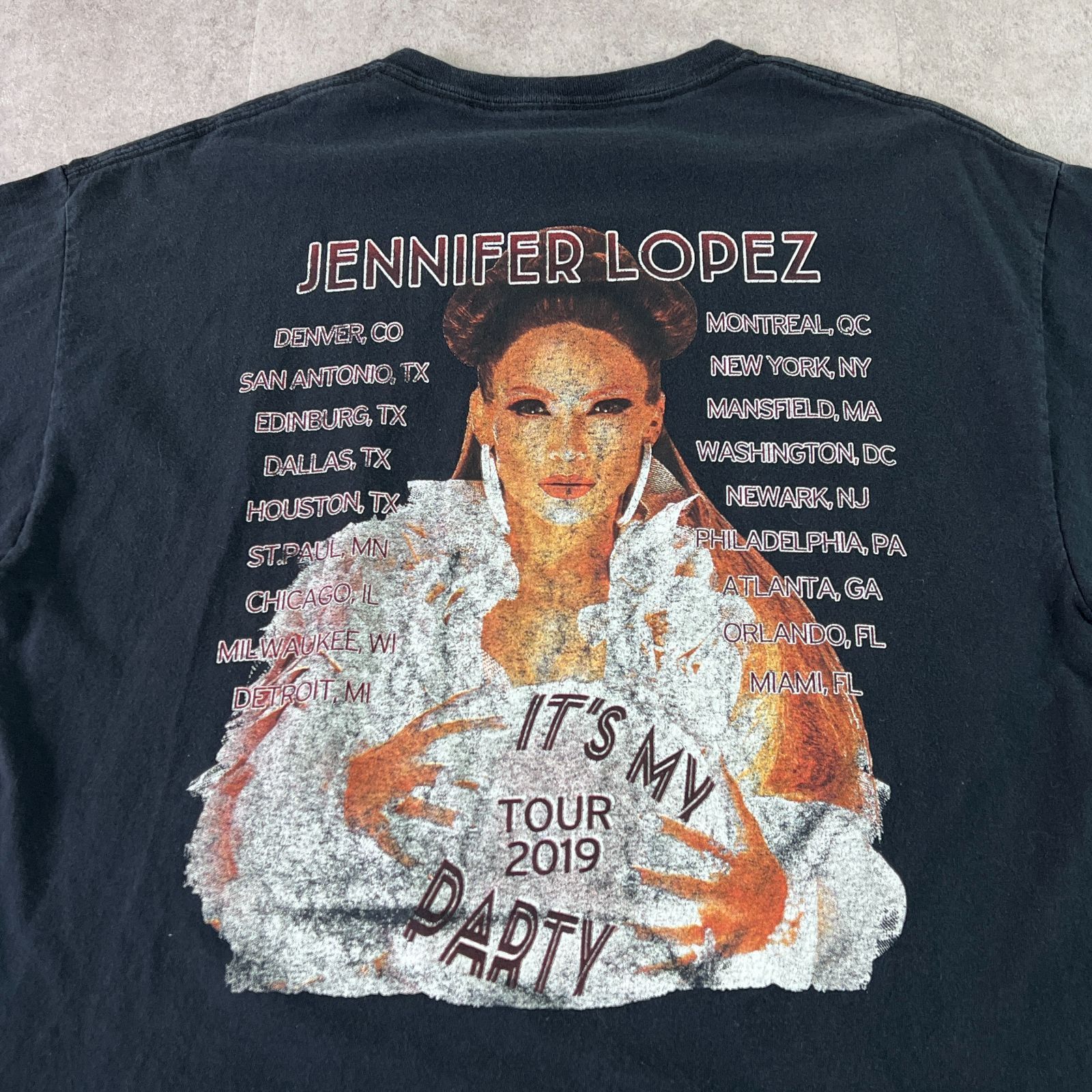 激レア jennifer lopez ジェニファー・ロペス ツアーTシャツ トップス 