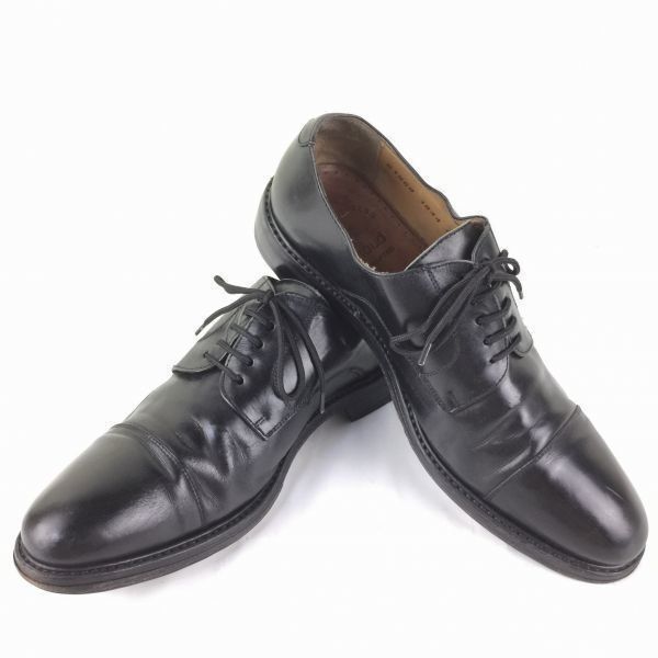 80s-90s?Vintage フランス名門 Heyraud|ヘイロード 40.5 25.0-25.5 黒|BLACK 職人ハンドメイド ストレートチップ シューズ|men s 管NO.ZC-51<sale>