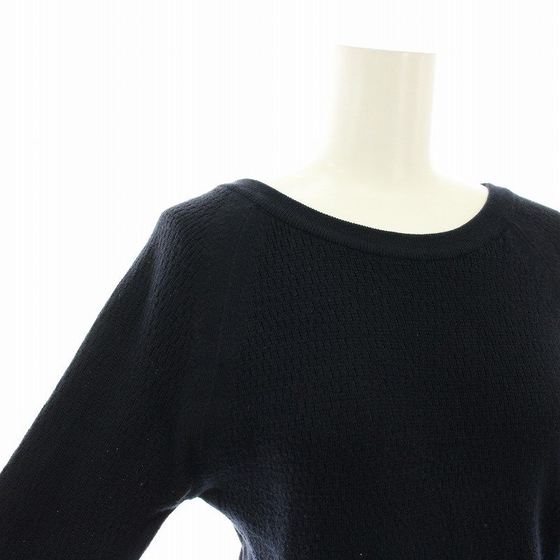ジョンスメドレー JOHN SMEDLEY ニット セーター Uネック 長袖 コットン M 紺 ネイビー /YT レディース ジョンスメドレー JOHN SMEDLEY ニット セーター Uネック 長袖