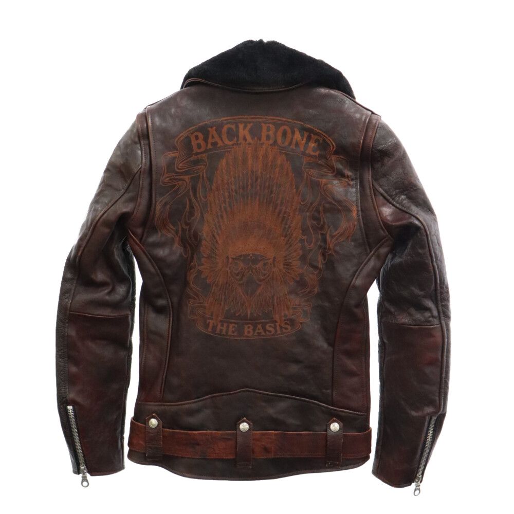 Backbone　バックボーン　ダブルライダース　schott BACKBONE バックボーン ダブルライダースジャケット M ブラック