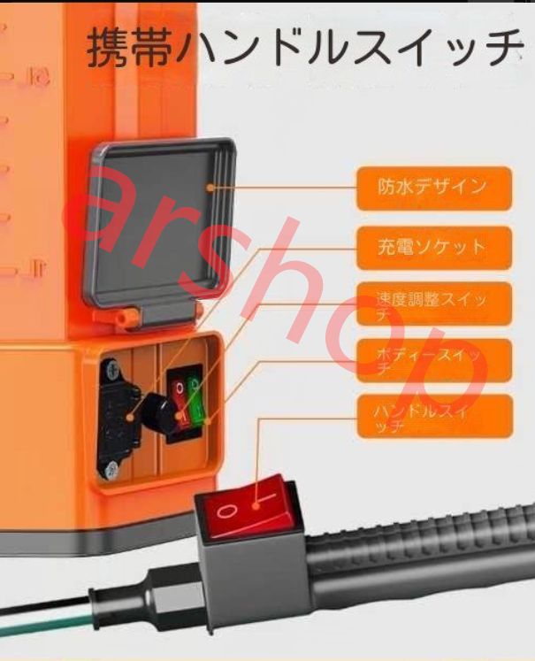 メーカー直営 電動背負い式20L噴霧器 充電式 電動噴霧器 肩掛け噴霧器 ノズル 農薬 除草剤 散布 液体肥料 水やりガーデニング 消毒 害虫駆除 洗車 YUZUMIYA_COM