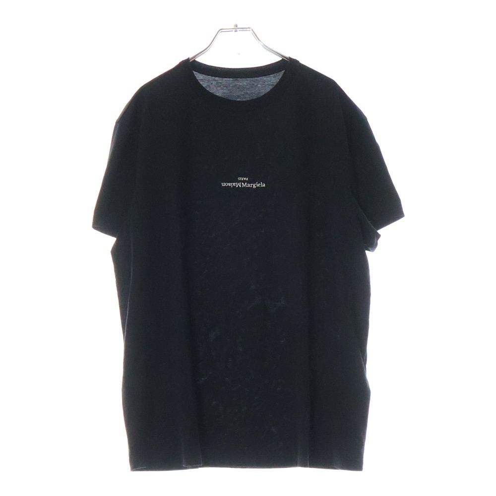 【Maison Margiela】ロゴ刺繍 ラウンドネック Tシャツ ブラック ロゴ刺繍Tシャツ | メゾン マルジェラ | Safari Lounge