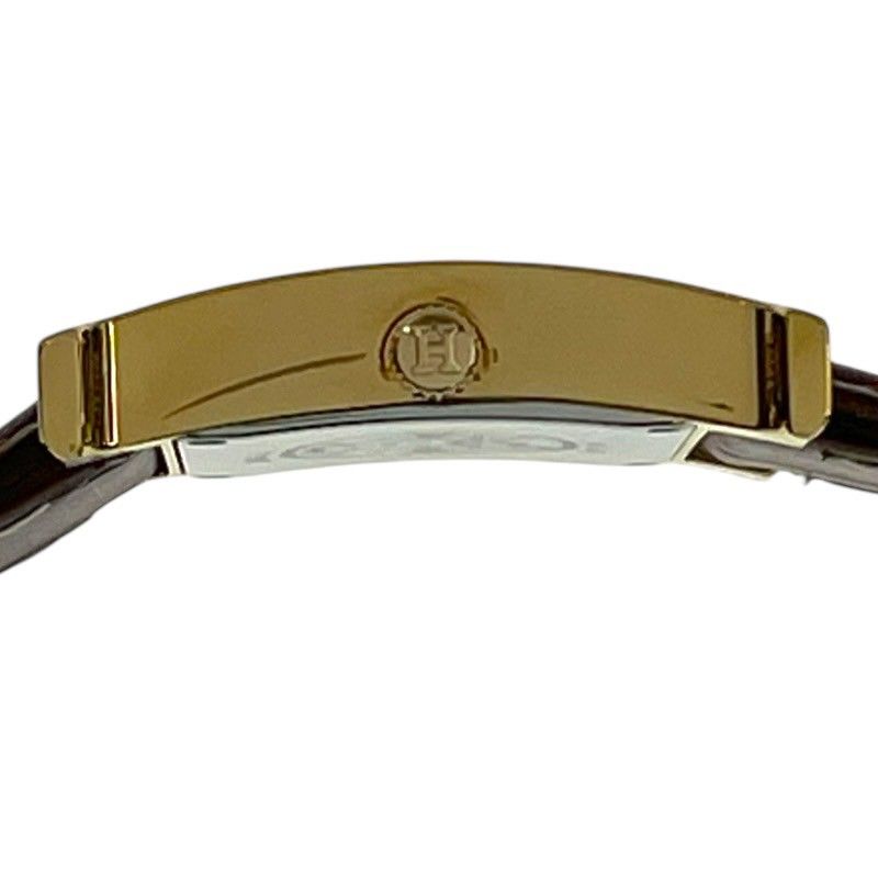 エルメス HERMES Hウォッチ HH1.201.460 ゴールド GP/SS/革