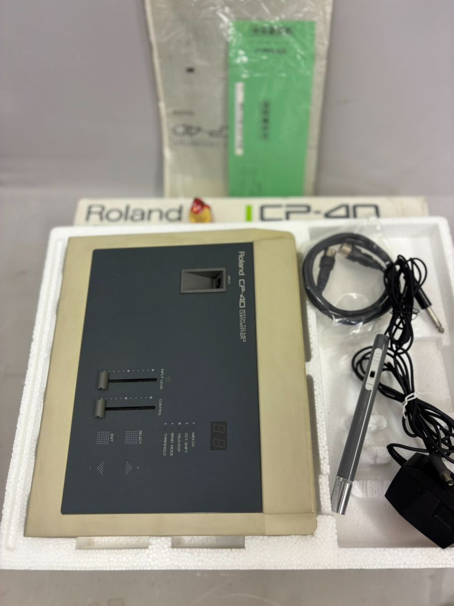 Roland CP-40 Digital Pen Controller 動作品 ペン付き 元箱 取扱説明書付属 ローランド MIDI入力装置 z-2317