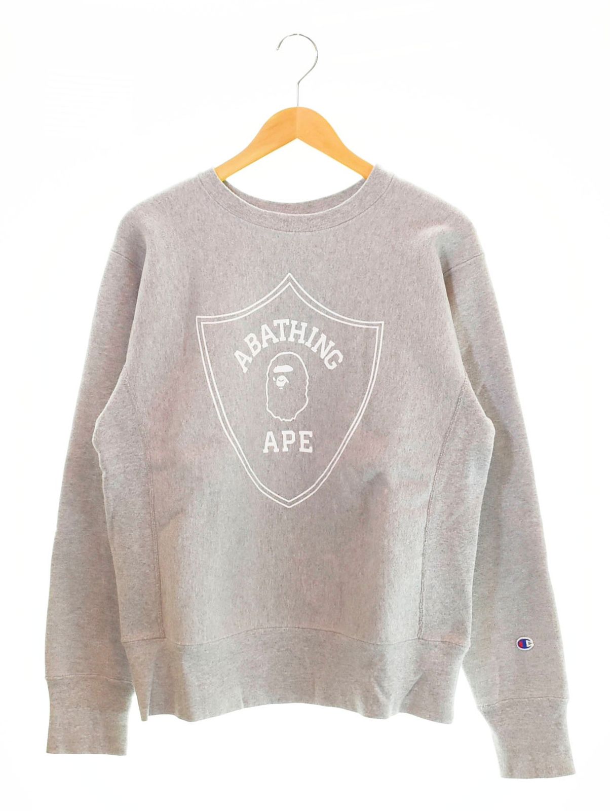 【ape】エイプ×チャンピオン リバースウィーブ　スウェット ア ベイシング エイプ A BATHING APE ×Champion チャンピオン