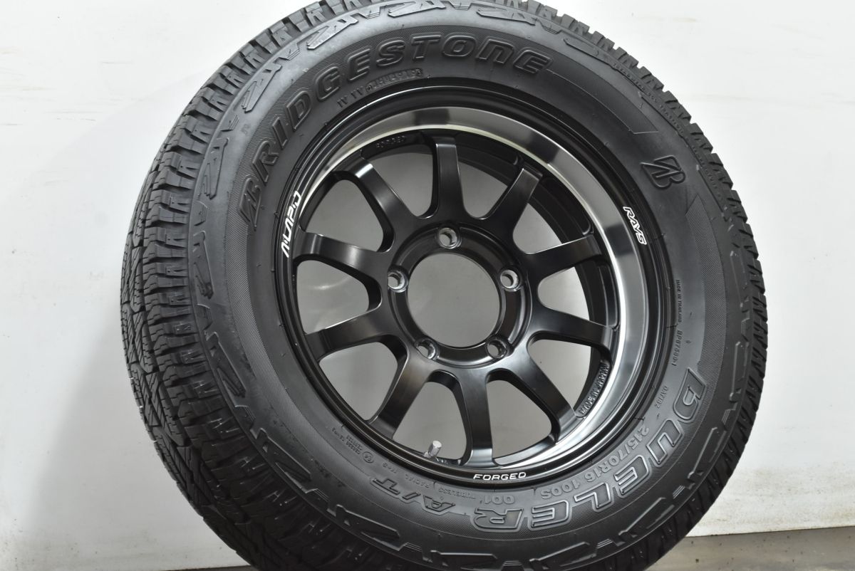 背面用に RAYS A LAP-J 16in 5.5J ±0 PCD139.7 ブリヂストン デューラーA T 215 70R16 1本販売 ジムニーシエラ ジムニーノマド 可