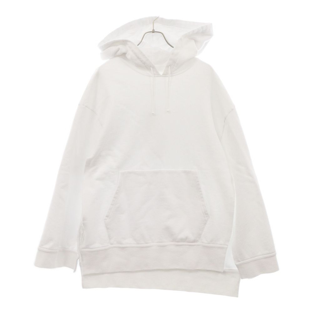 Martin Margiela (マルタンマルジェラ) 19SS アームアットアウトフーデッドプルオーバーパーカー ホワイト S29GU0025
