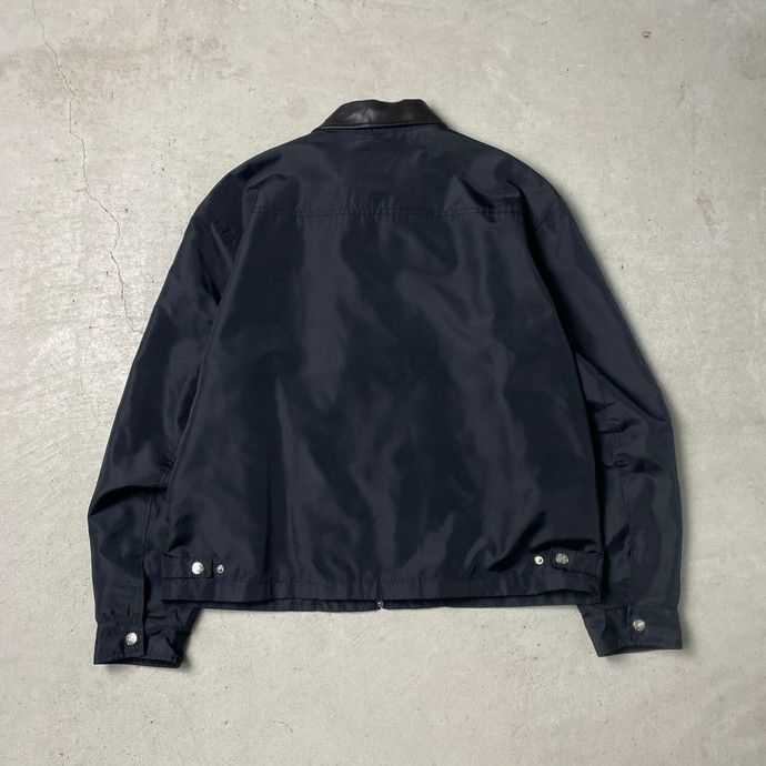 90s バナナリパブリック レザージャケット スウィングトップ 襟付き