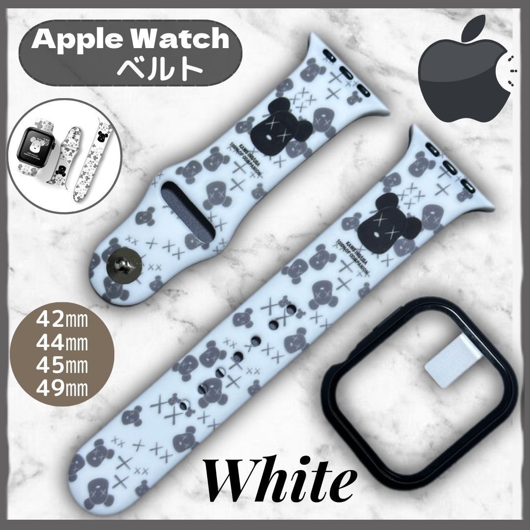 ☆セール☆Apple Watch ラバー バンド 42/44/45/49 熊 - メルカリ