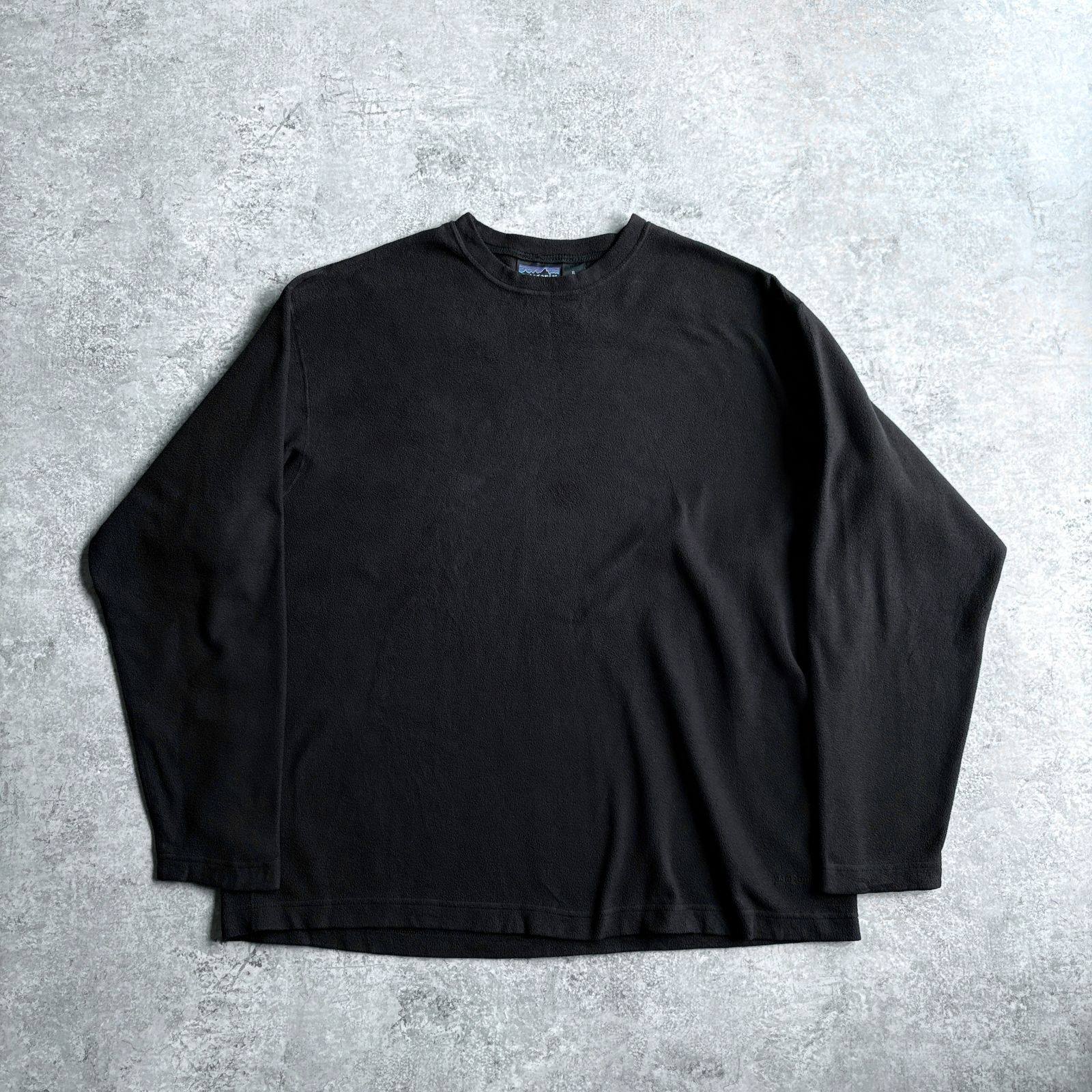 00s 2000年 patagonia micro D-luxe crew black パタゴニア マイクロデニールリュクスクルー マイクロD フリース ブラック