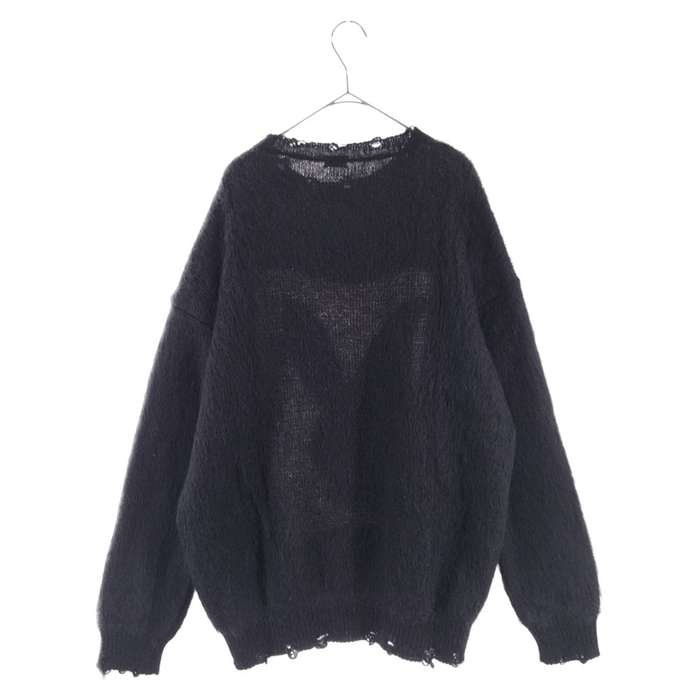 SAINT LAURENT PARIS サンローランパリ 22AW MOHAIR PLAYBOY Knit プレイボーイ モヘヤ モヘア ニット  セーター ブラック 713263 Y75SA70センチ身幅 - erawandevelopment72.com