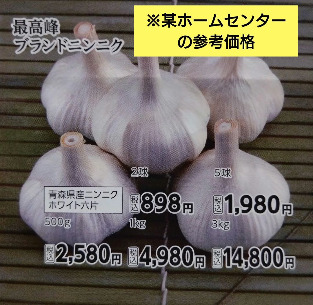 予約：青森県産 福地ホワイト 大粒にんにく 40粒 - メルカリ