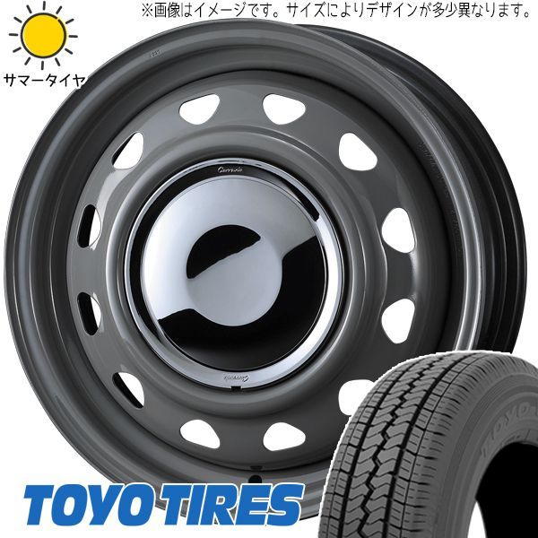 キャリィ ミニキャブ NV100 クリッパー 145/80R12 ホイールセット | トーヨー V02E & ネオキャロ 12インチ 4穴100