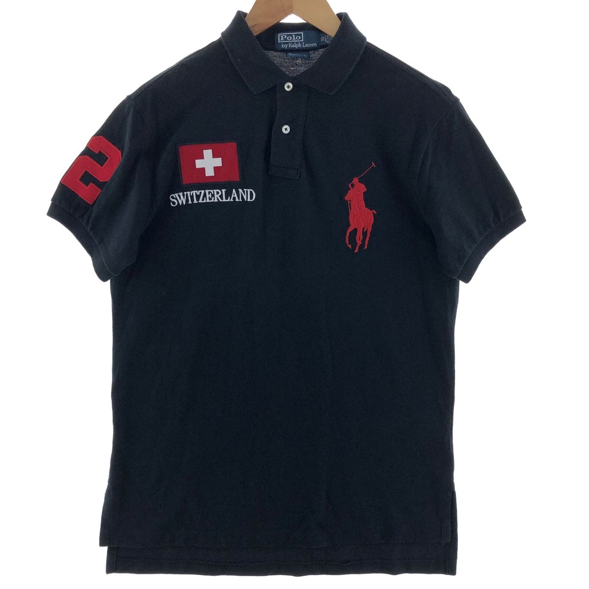 古着 ラルフローレン Ralph Lauren POLO by Ralph Lauren CUSTOM FIT ビッグポニー 半袖 ポロシャツ メンズM /eaa382151/eaa382151