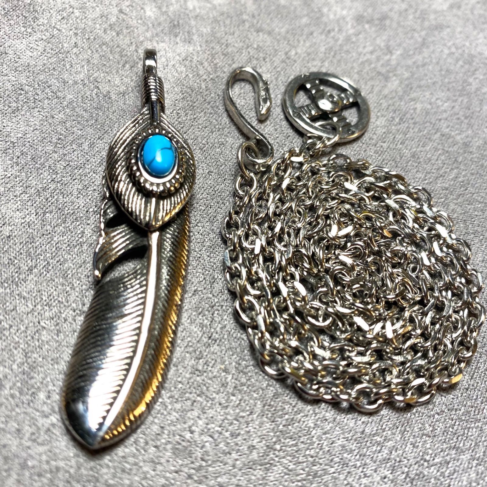 ターコイズフェザー【イーグルフック&ホイール付】 - メルカリ