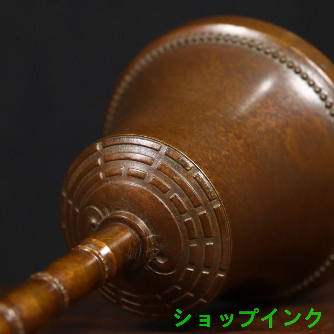 銅製 法器 三清三叉太極八卦鈴 手揺鈴 開運 風水 招財 置物 工芸品 銅製 法器 三清三叉太極八卦鈴 手揺鈴 開運 風水 招財 置物 工芸
