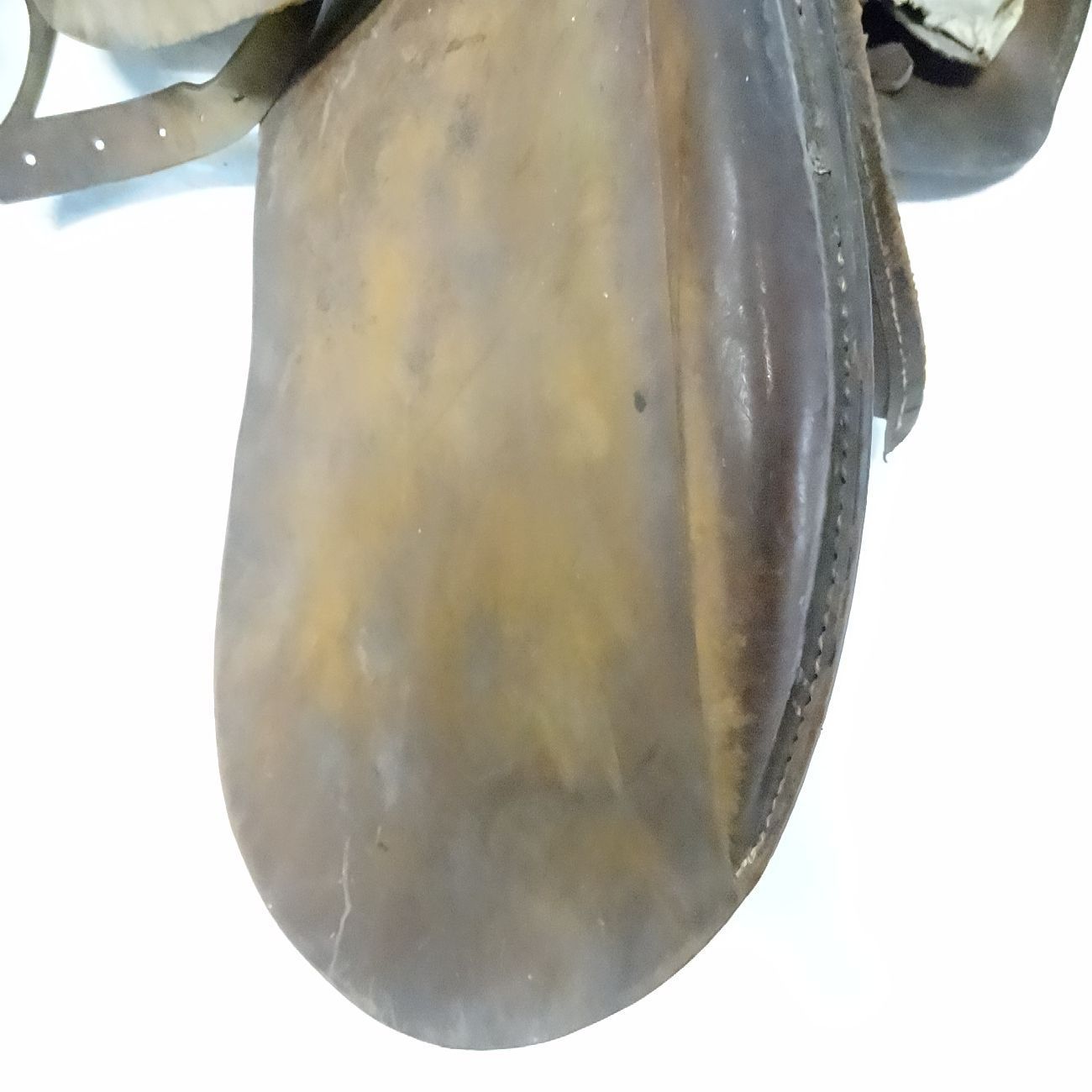 旧日本陸軍将校軍馬用鞍戦前後時代レザーアンティーク63センチ馬具当時物