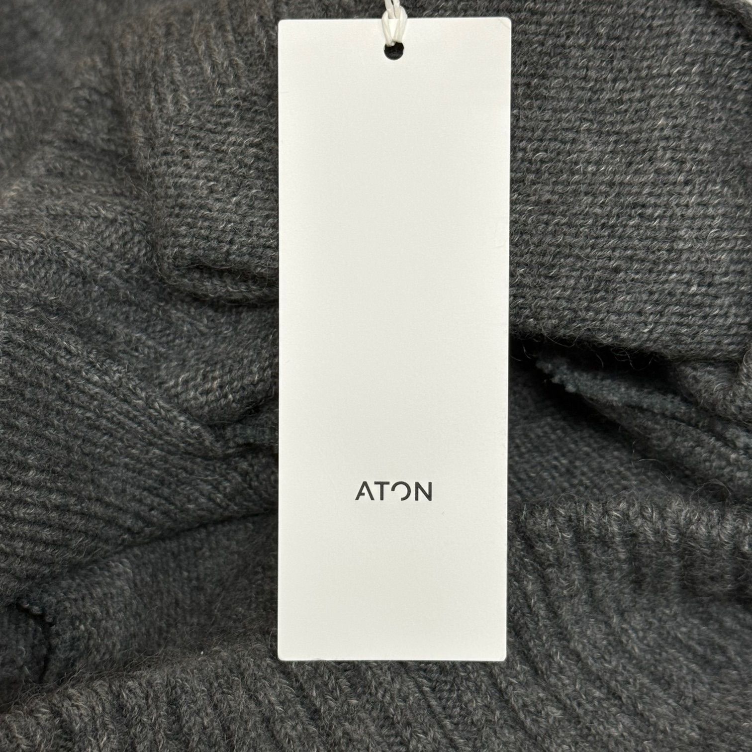 定価104500円 新品 ATON WOOL MOHAIR ZIP UP CARDIGAN ウール モヘア 