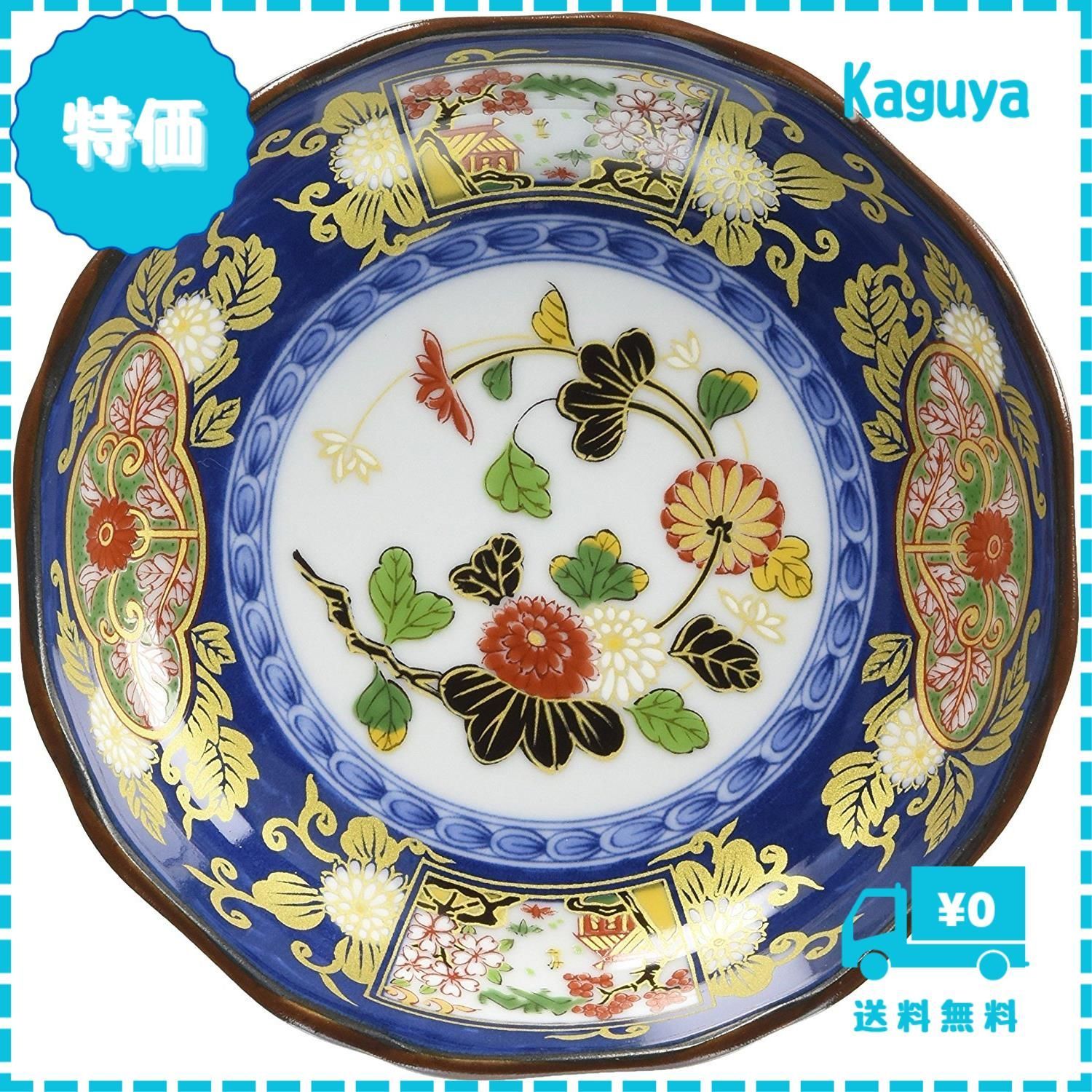 八角皿 伊万里 古代唐獅子 五寸皿 2枚 明治 大正 希少 美品 極上 八角