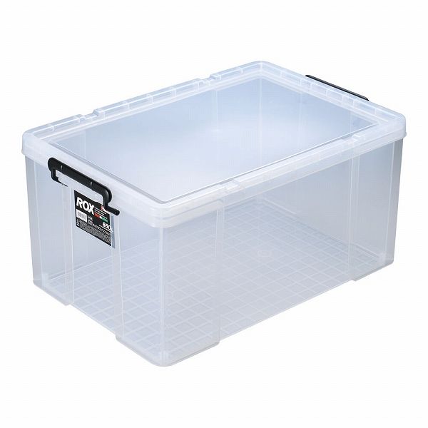 天馬(Tenma) 蓋付収納ケース ロックス クリア 奥行66cm 660L