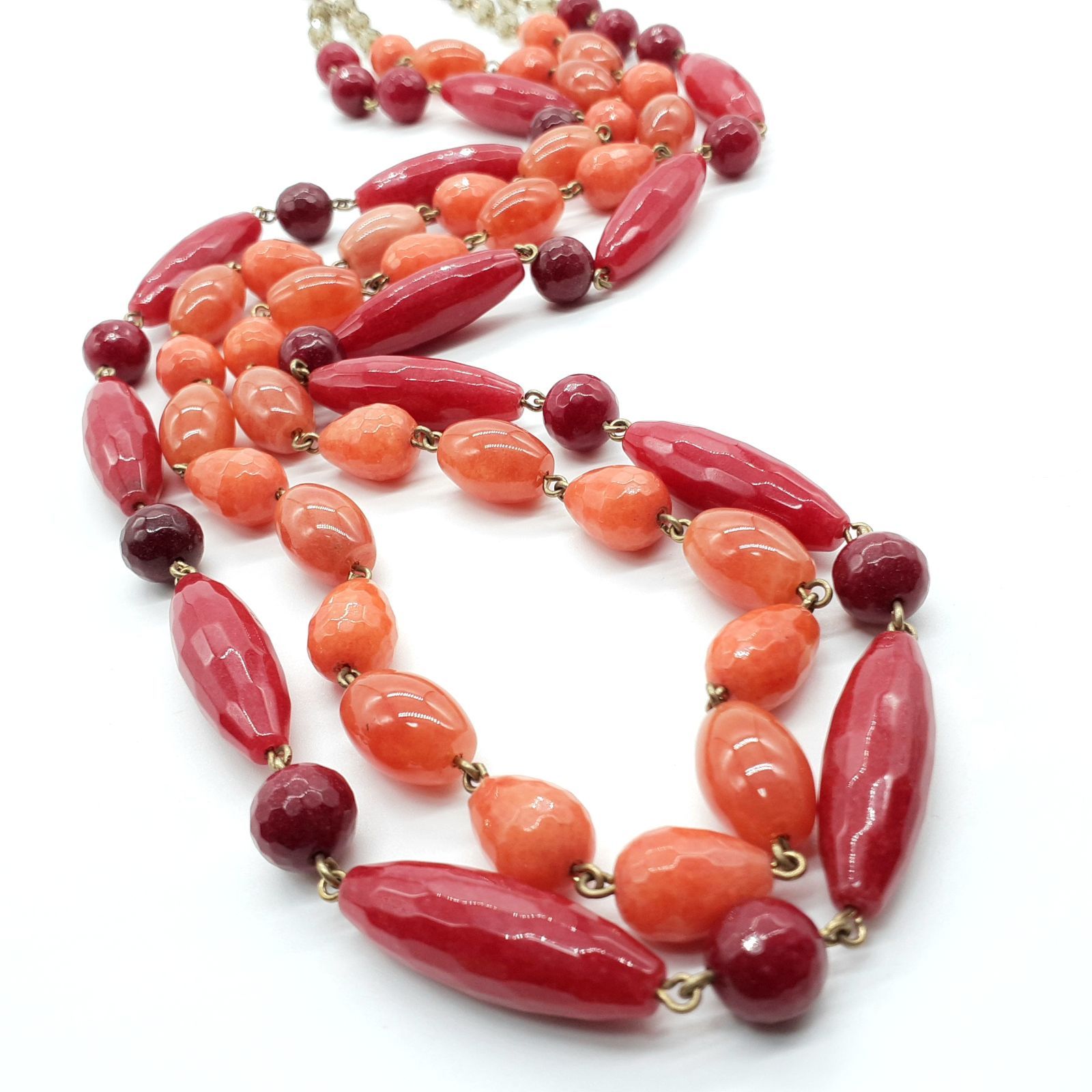 コンチィー kong qi ネックレス カラーストーン×金属素材 ブルー