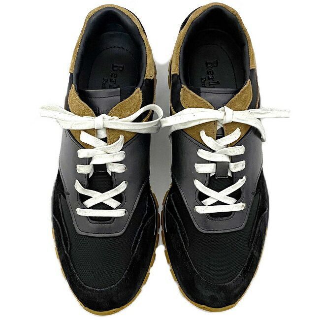 ベルルッティ ラン トラック スニーカー ブラック ベージュ トリノ