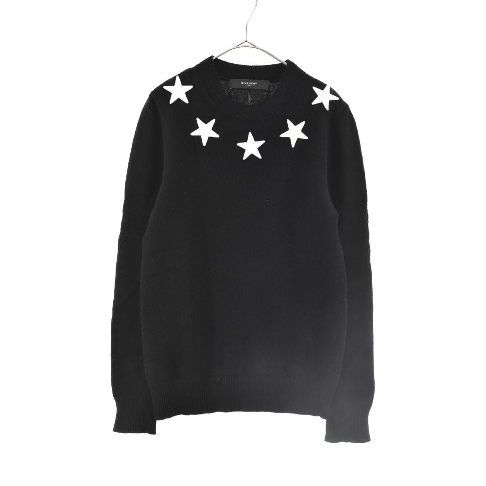 GIVENCHY (ジバンシィ) スターパッチ ニット セーター ブラック 14F