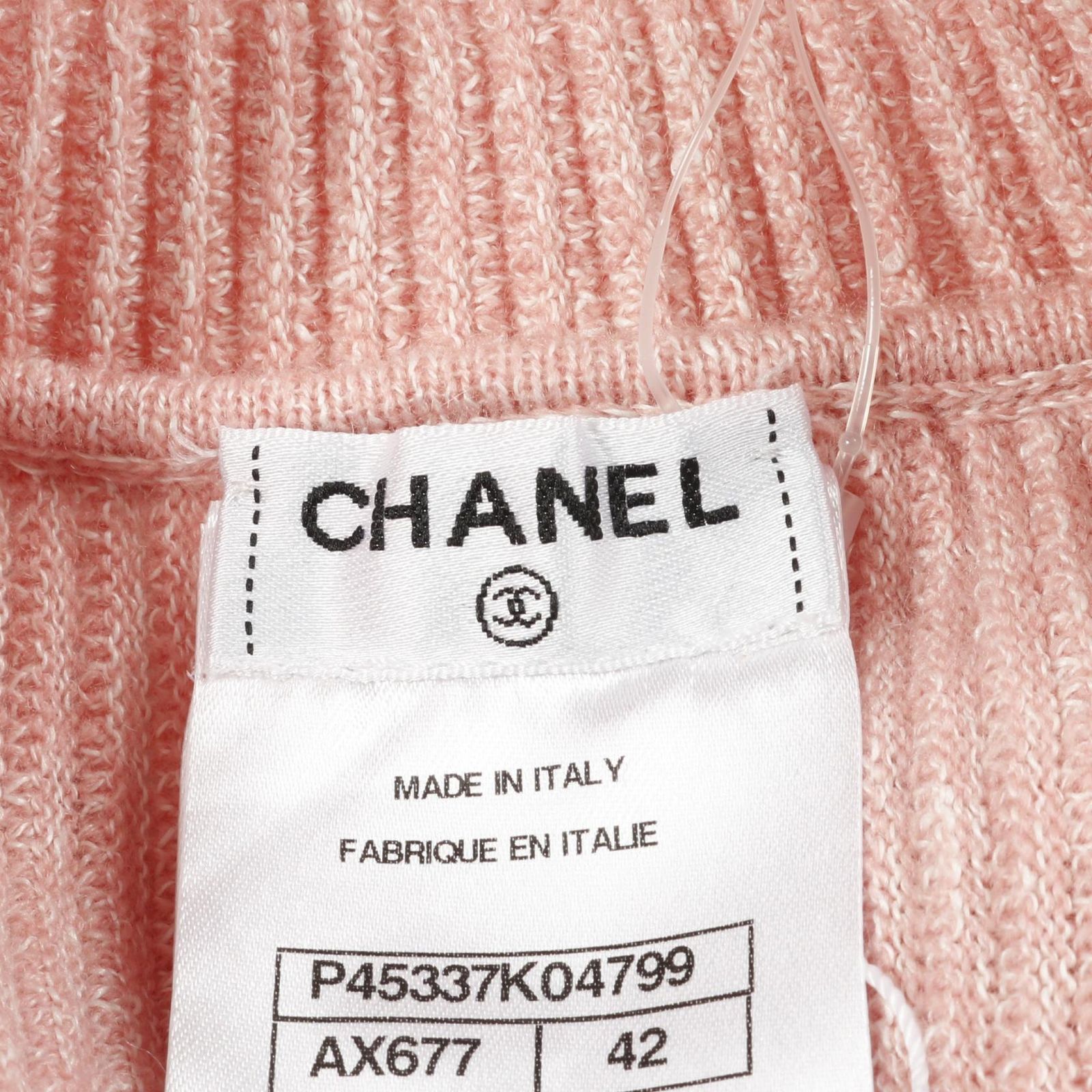 シャネル CHANEL ニット ココマークボタン ピンク カシミヤ