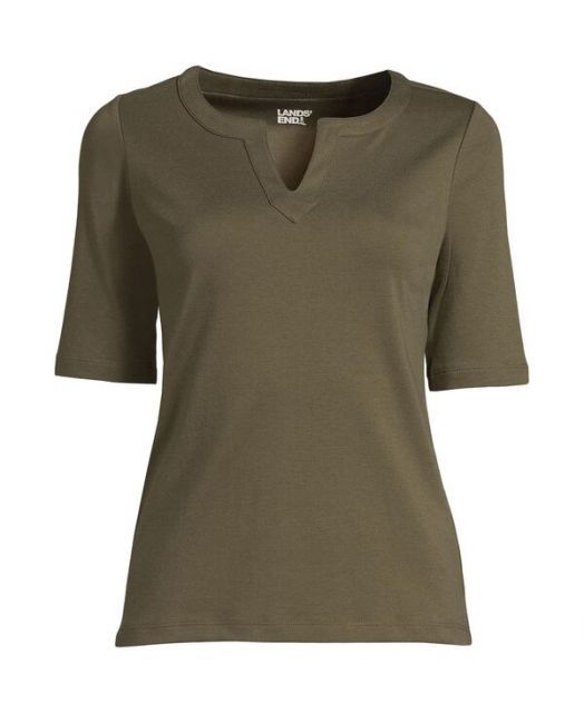 売れ筋商品|||ランズエンド カットソー トップス レディース Women's Cotton Tank Top Forest moss Women's Cotton Tank Top | Lands' End