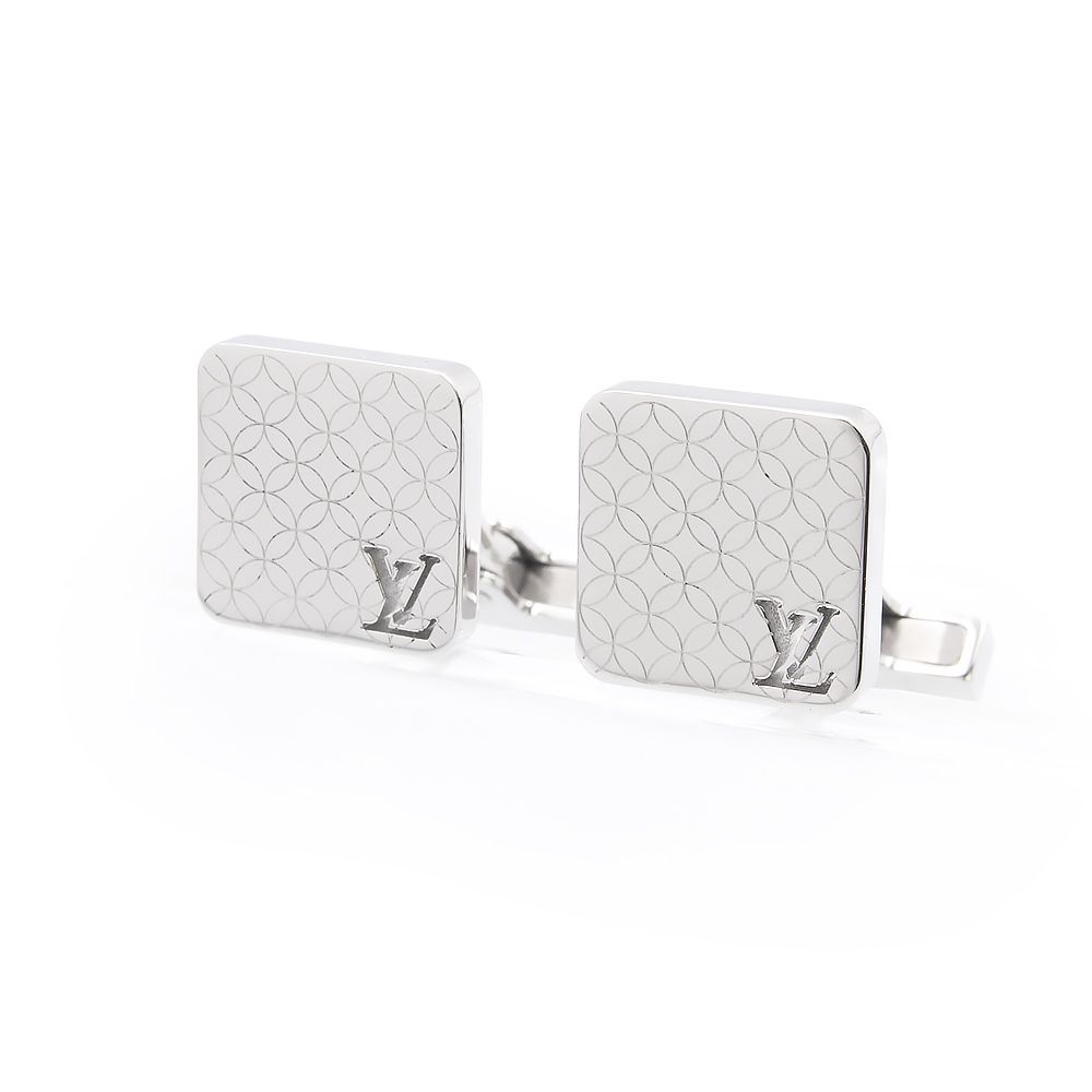 ルイ ヴィトン ブトン ドゥ マンシェット シャンゼリゼ カフス シルバー M65043 LOUIS VUITTON