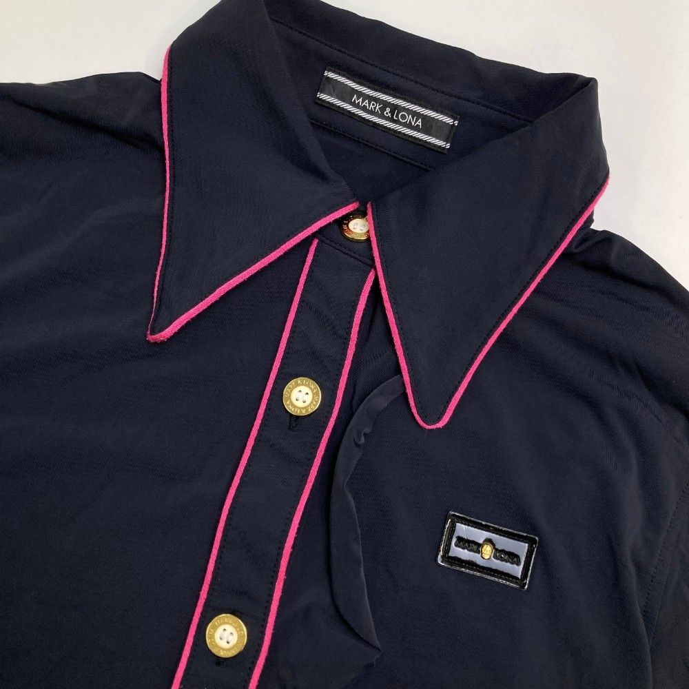 長袖ポロシャツ フリル