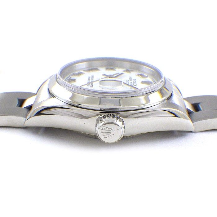 ロレックス Rolex 腕時計 オイスターパーペチュアル 79160 F番 2003-2004年製 ホワイト文字盤 カレンダー 3針 オイスタースチール SS 自動巻き 【中古】 ロレックス Rolex 腕時計 オイスターパーペチュアル 79160 F番 2003