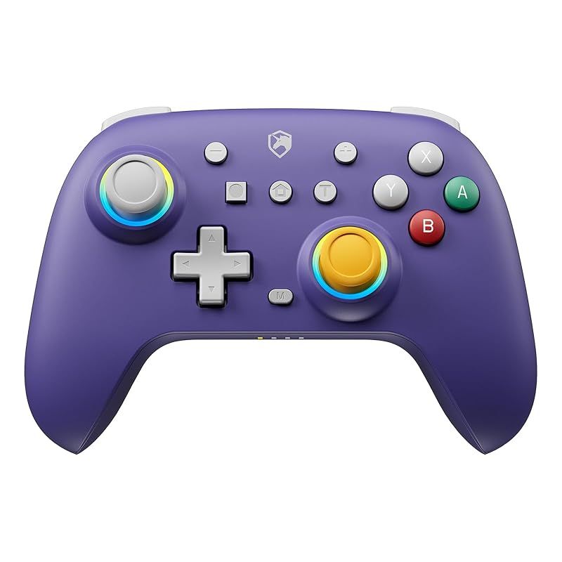 Switch コントローラー ワイヤレス ホール効果スティック RGBライト 背面ボタン付き スイッチ コントローラー TURBO連射 4段階振動調整 6軸ジャイロセンサー 800mAhバッテリー Switch/PC/Android/IOSに対