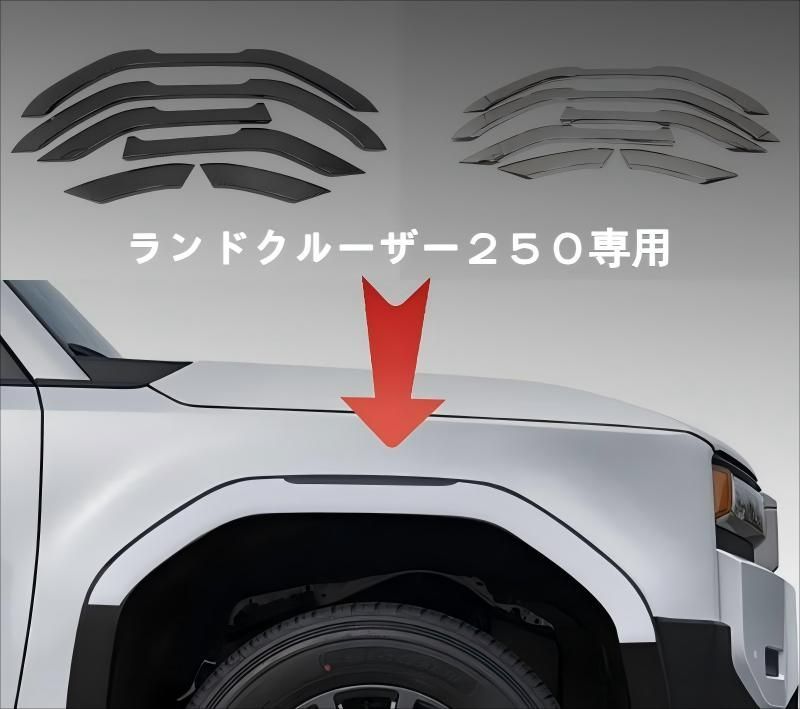 高品質 トヨタ ランドクルーザー250専用 パールホワイト/カーボン柄