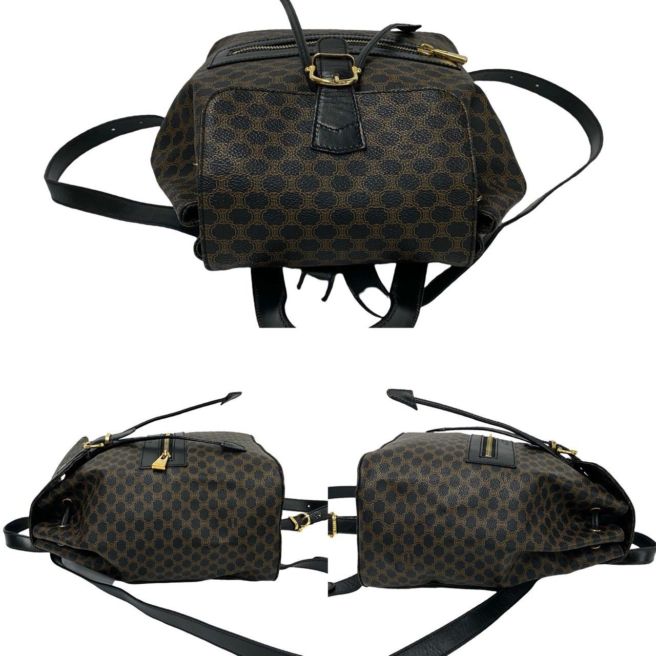 極 美品 希少品 CELINE セリーヌ ヴィンテージ マカダム ブラゾン 