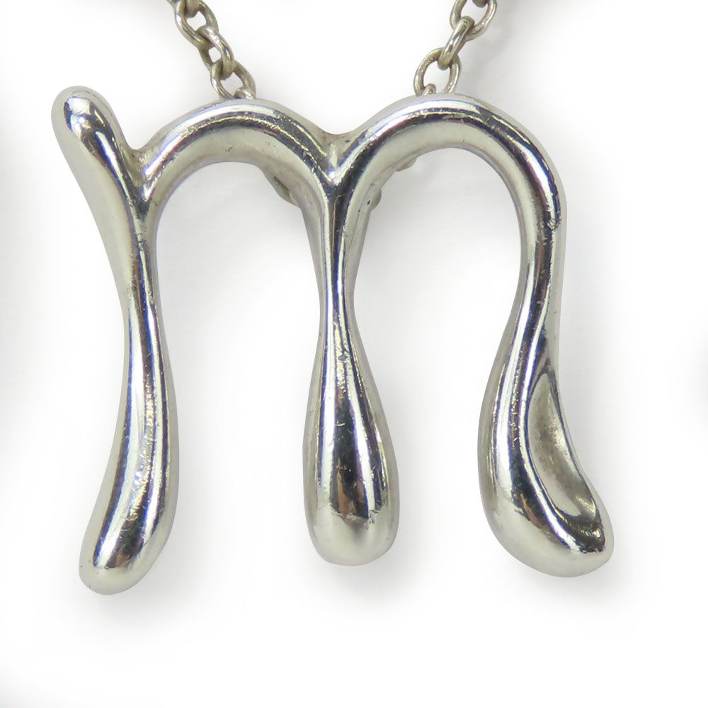 極美品 オールドティファニー レター イニシャル M ネックレス シルバー925 中古】 ティファニー ネックレス レターm シルバー925 約2.1g