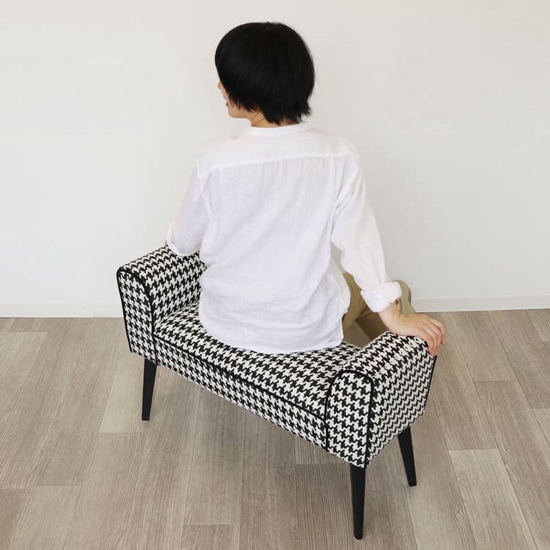 かわ畑 モダンテイスト スツール ベンチ S 椅子 千鳥柄 1612STC001