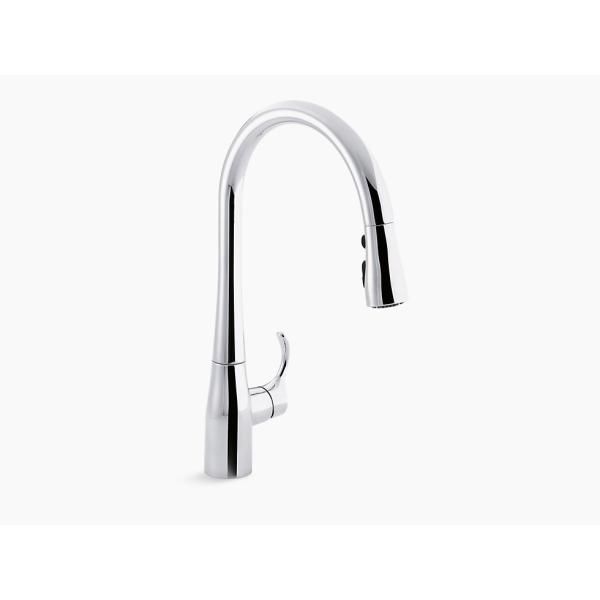 水栓 蛇口 キッチン 混合水栓 KOHLER コーラー Simplice シンプライス シングルレバー キッチン水栓 K-596T-ZZ-CP ポリッシュドクローム 正規輸入品 保証付き lic-klr-060